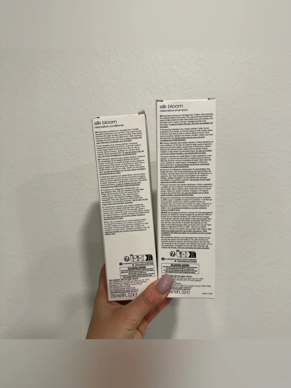 Shu Uemura Silk Bloom Restorative Shampoo and Conditioner